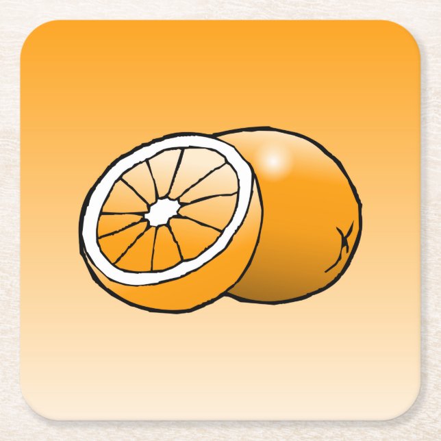 Orangefarbener Untersetzer (Vorderseite)