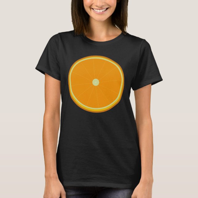 orangefarbener Zirkel. T-Shirt (Vorderseite)