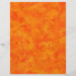 Orangefarbenes Abstraktes Muster Briefbogen
