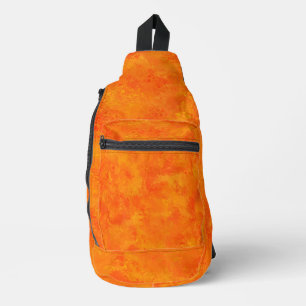 Orangefarbenes Abstraktes Muster Crossbody Bag