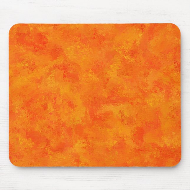 Orangefarbenes Abstraktes Muster Mousepad (Vorne)