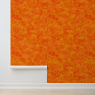 Orangefarbenes Abstraktes Muster Tapete