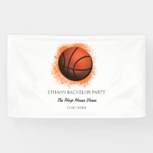 Orangefarbenes Basketballwochenende Party - Champi