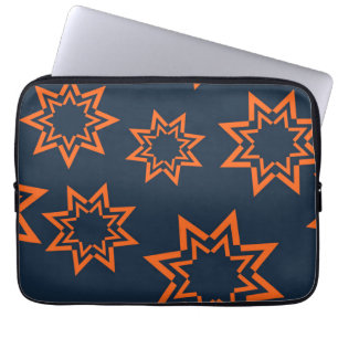 Orangefarbenes, cooles, trendiges, spielerisches S Laptopschutzhülle