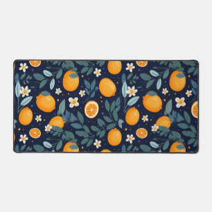 Orangefarbenes Delight Muster Schreibtischunterlage
