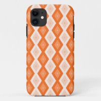 Orangefarbenes Diamantmuster