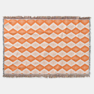 Orangefarbenes Diamantmuster Decke
