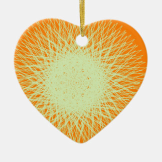 orangefarbenes elektrisches Licht Keramik Ornament