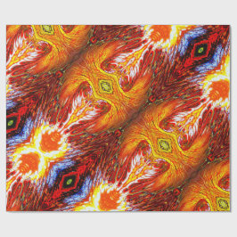 Orangefarbenes Geschenkpapier