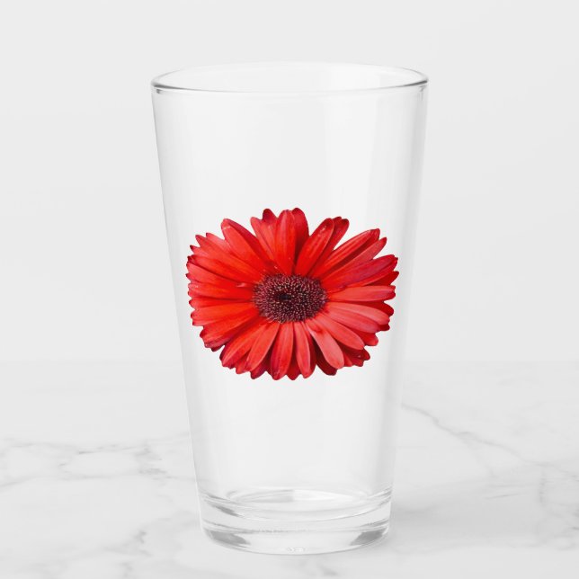 Orangefarbenes Glas (Vorderseite)