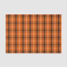 Orangefarbenes Kariertes Muster