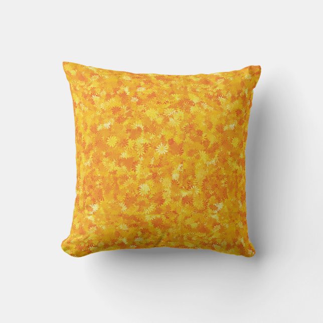 Orangefarbenes Kissen (Vorderseite)
