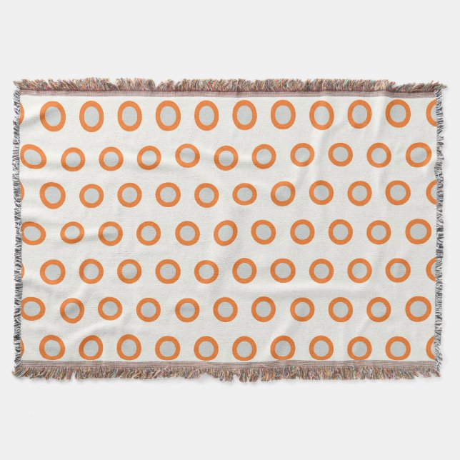 Orangefarbenes Kreiseldrehpunktdesign Decke (Vorderseite)