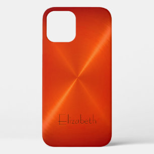 Orangefarbenes Metallschaum Case-Mate iPhone Hülle