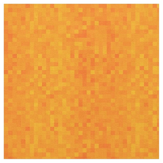 Orangefarbenes Mosaikmuster, Stoff (Nahaufnahme)