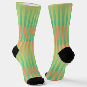 Orangefarbenes Muster Socken