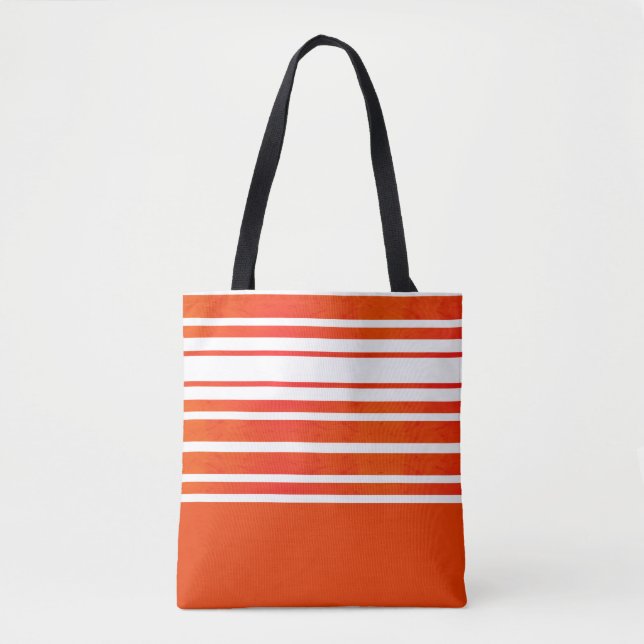 Orangefarbenes Muster Tasche (Vorderseite)