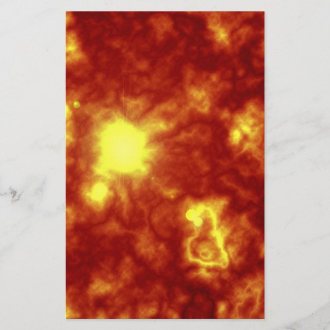 Orangefarbenes oder gelbes Floßpapier (Vorderseite)