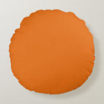 Orangefarbenes rundes Kissen (16")<br><div class="desc">Das ist für die Kissenliebhaber. Cool!</div>