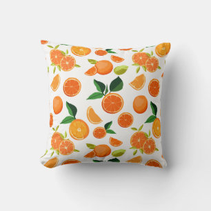 Orangefarbenes Schleuderkissen Kissen