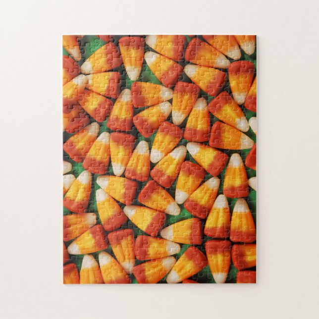 Orangefarbenes und gelbes Maispuzzle (Vertikal)