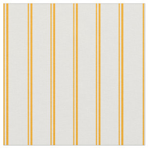 Orangefarbenes und weißes Linse/Streifenmuster Stoff