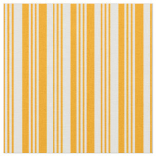 Orangefarbenes und weißes Muster der Streifen Stoff