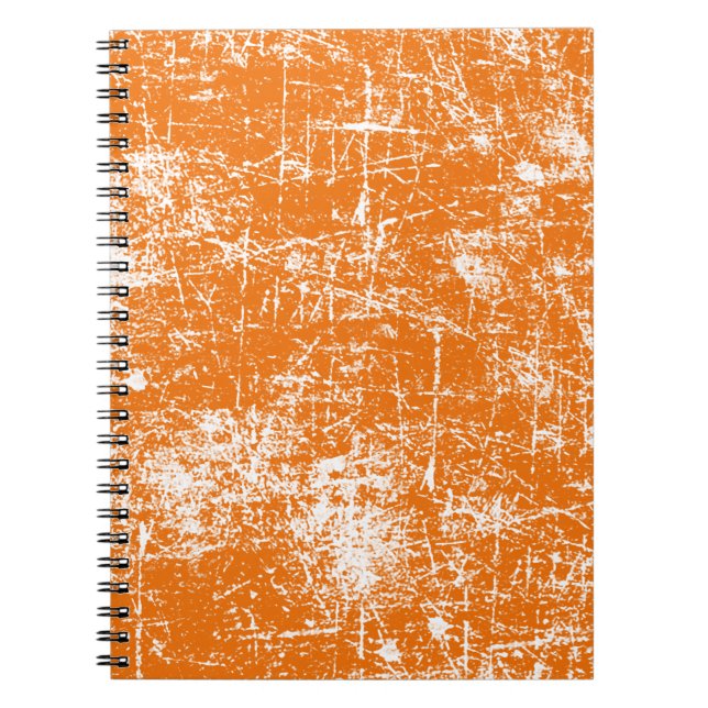 Orangefärbt Notizblock (Vorderseite)
