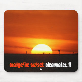 OrangeFire Sonnenuntergang durch Ybor Mousepad