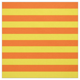Orangegelbe Streifen Design Stoff