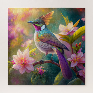 Orangekammener Regenbogenhäher Fantasy-Vogel