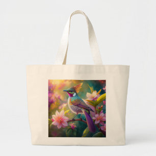 Orangekammener Regenbogenhäher Fantasy-Vogel Jumbo Stoffbeutel