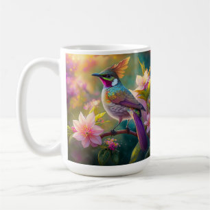 Orangekammener Regenbogenhäher Fantasy-Vogel Kaffeetasse