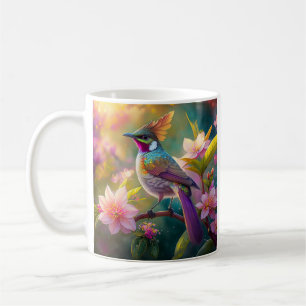 Orangekammener Regenbogenhäher Fantasy-Vogel Kaffeetasse