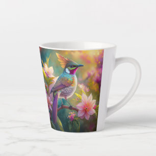 Orangekammener Regenbogenhäher Fantasy-Vogel Milchtasse
