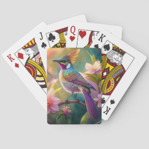 Orangekammener Regenbogenhäher Fantasy-Vogel Spielkarten