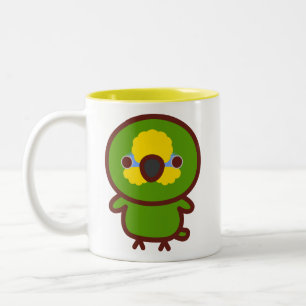 Orangekopf-Amazone Zweifarbige Tasse