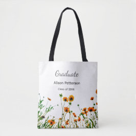 Orangelbe Wildblumen Moderne Graduate rustikal Tasche