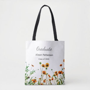 Orangelbe Wildblumen Moderne Graduate rustikal Tasche