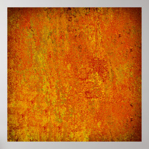 Orangelber Grunge Hintergrund Abstract,Art,Backgr Poster