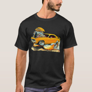 Orangen-Auto 1970 Plymouths Cuda T-Shirt