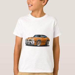 Orangen-Auto Olds Macheten-442 T-Shirt