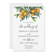 Orangen-Botanische Hochzeit