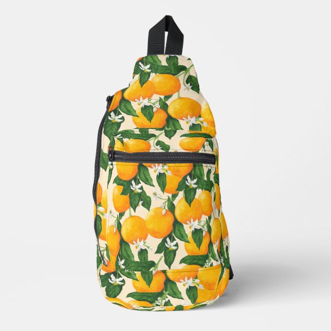 Orangen Crossbody Bag (Vorderseite)