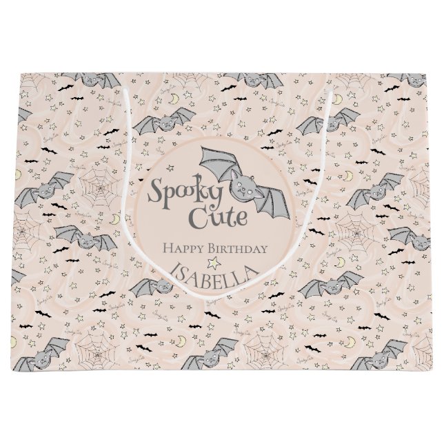 Orangen Fledermäuse schwach Niedliches Geschlecht  Große Geschenktüte (Vorderseite)
