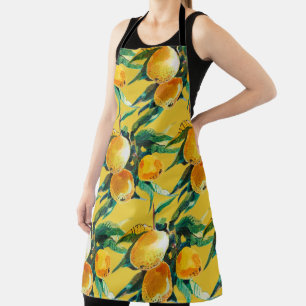 Orangen Frucht Aquarell Frische Zitrus Kunstwerk Schürze