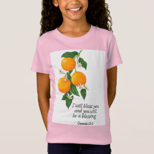 Orangen Frucht Genesis 12:2 T-Shirt