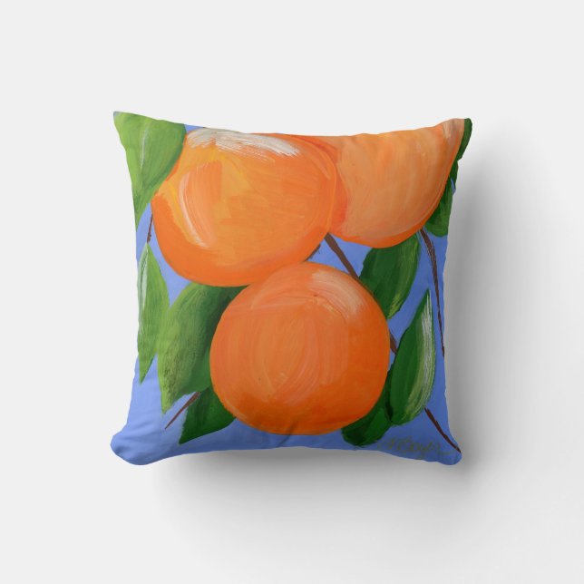 Orangen für alle kissen (Vorderseite)