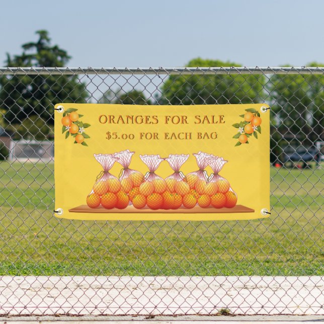 Orangen für den Verkauf individuell anpassen Preis Banner (Insitu)