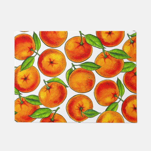 Orangen Fußmatte (Vorderseite)